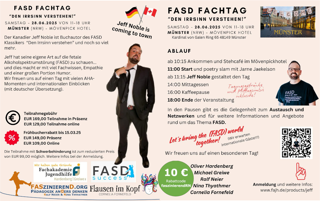 Flyer FASD mit Jeff Noble
